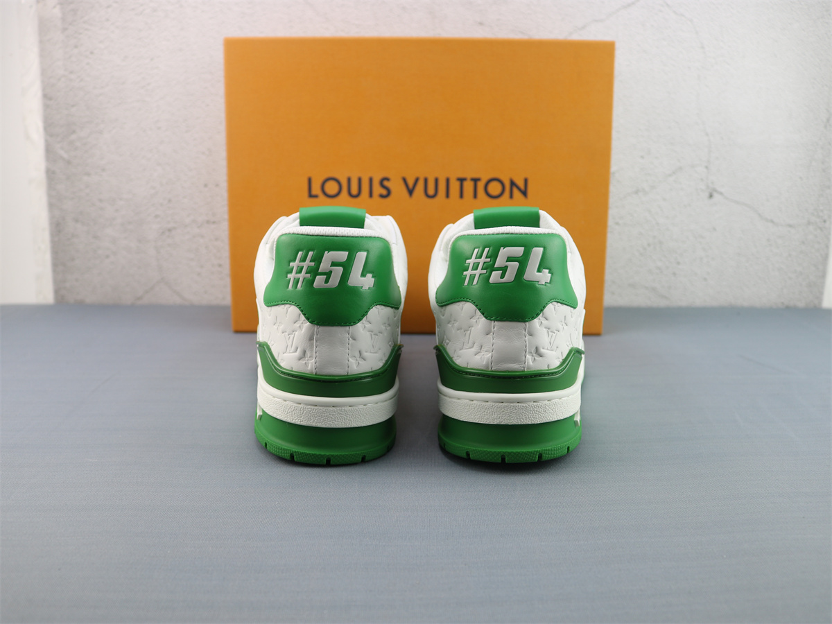 LV Trainer Sneaker White Green